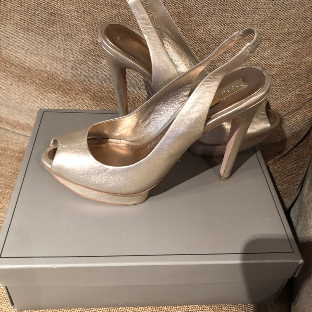Gold High Heels